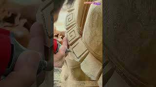 Wood Carving Details! Precision Decorative Carving