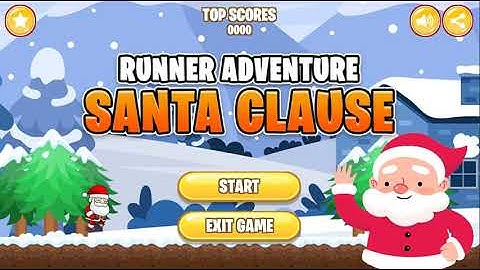 Santa Clause Runner Adventure+ Unity3d 2020 Source Code + Admob Ads Ready + 64 bit support