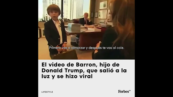 El video de Barron, hijo de Donald Trump, que salió a la luz y se hizo viral
