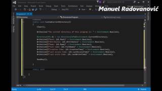 C# 6.0 Tutorial - Advanced - 44. Working With Directories