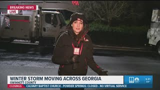 Latest Winter Storm Developments In Gwinnett County, Georgia