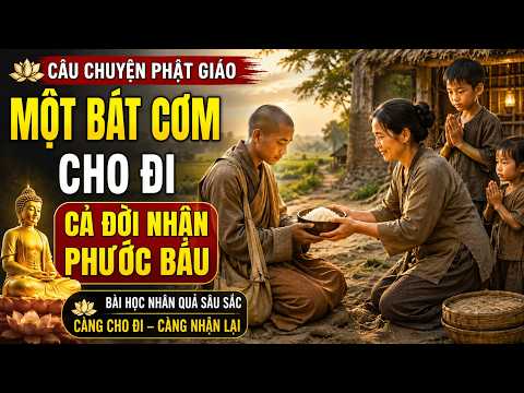 Câu Chuyện Phật Giáo: Một Bát Cơm Cho Đi, Cả Đời Nhận Phước Báu | Bài Học Nhân Quả Thấm Thía