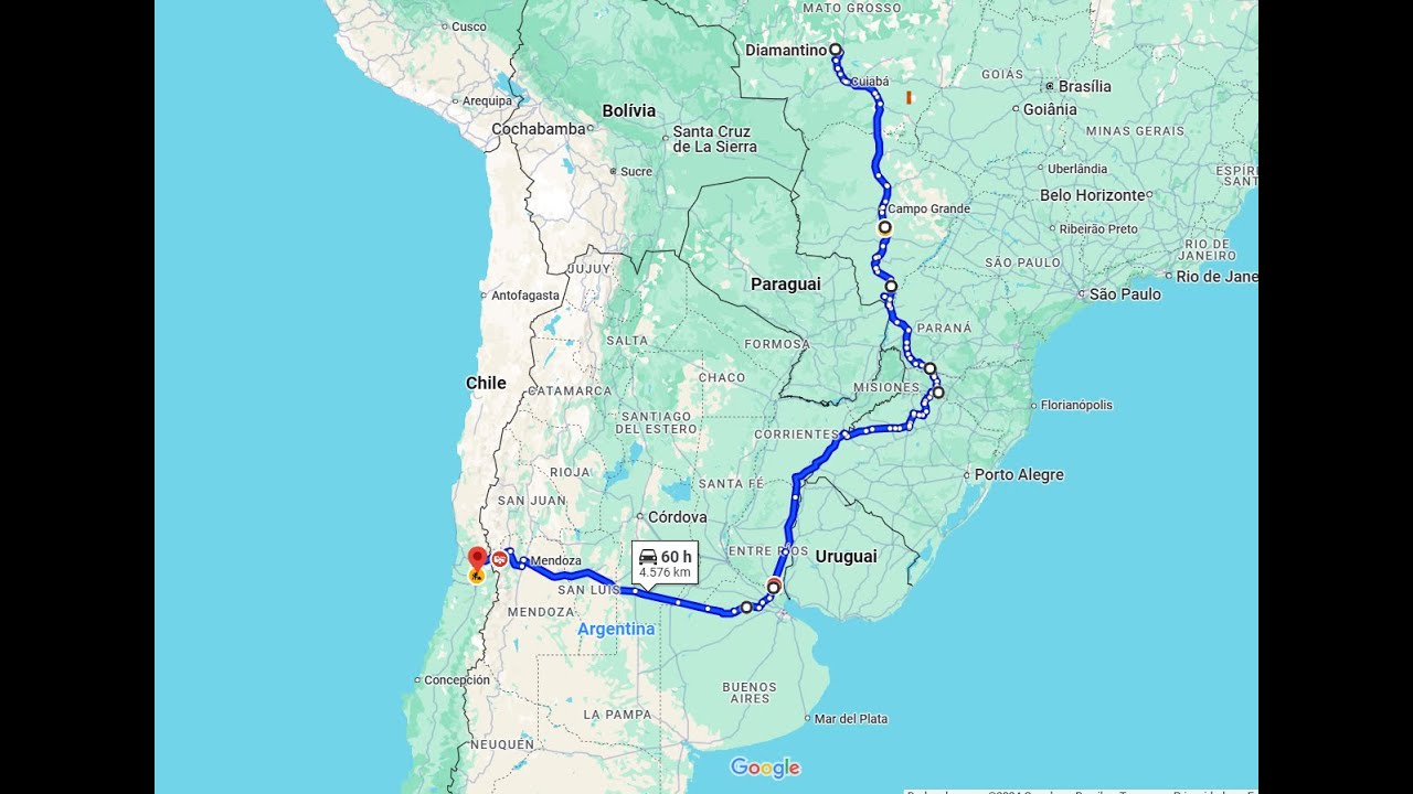 Diamantino MT X Santiago do Chile . parte 1