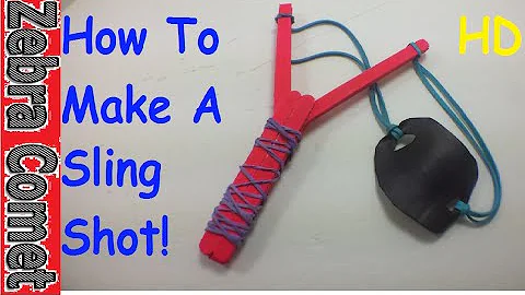 How To Make A Sling Shot Out Of Popsicle Sticks (Simple And Easy Toy Weapon)