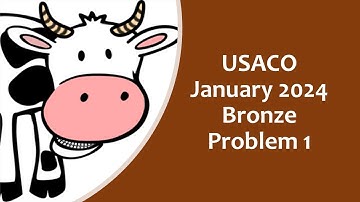 USACO January 2024 Bronze problem 1