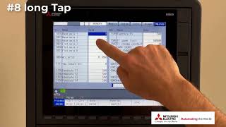 The POWER of the Touch Screen | Mitsubishi Electric CNC Quick Tips