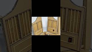 I Built a Mini Automatic Gate Using Cardboard and DC Motors