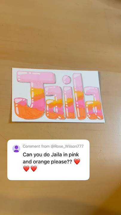 JAILA #name #art #acrylic #markers #satisfying #trending #shorts #foryou #fyp