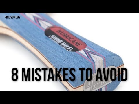 Mistakes when choosing first table tennis rackets