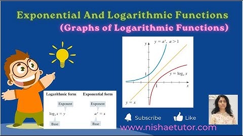 Logarithmic Functions | Graphs of Logarithmic Functions | Part 9