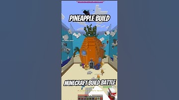 We built the SpongeBob pineapple house in under 7minutes #minecraft #gaming #shorts #fyp