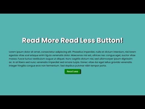 How to Create a JavaScript Read More Button HTML CSS | HTML CSS JavaScript Read More @raselcoder
