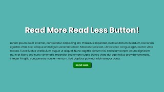 How to Create a JavaScript Read More Button HTML CSS | HTML CSS JavaScript Read More @raselcoder