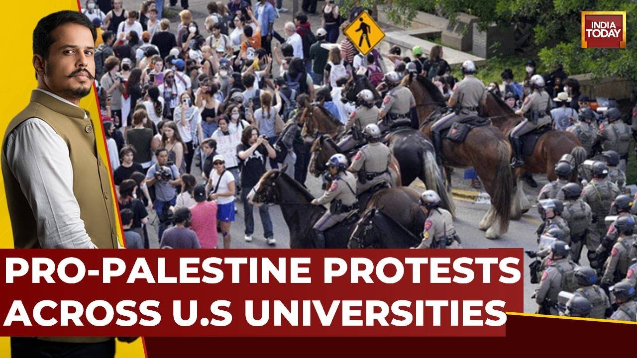 Pro-Palestine Protests Intensify Across U.S Universities |  India Today News
