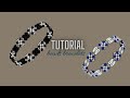 2 bracelets with the same pattern. beaded bracelets.beading tutorials