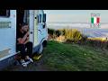 Alone on a Mountain Above the Clouds ⛰️ | Retro Motorhome Camping at 1000m | ASMR No Talking