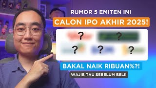 5 Issuers Candidates For Ipos By The End Of 2025 Will Their Shares Rise By Thousands More Percent