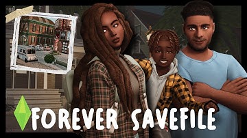 De Sims 4 Forever Savefile-verhalen en -vertelling. Realistische geheimen van kleine steden, dram...