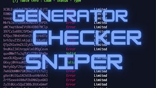 ɴɪᴛʀᴏ ɢᴇɴᴇʀᴀᴛᴏʀ + ᴄʜᴇᴄᴋᴇʀ + ꜱɴɪᴘᴇʀ || ᴛᴏᴏʟ 3 ɪɴ 1  || ʟᴇxʏ