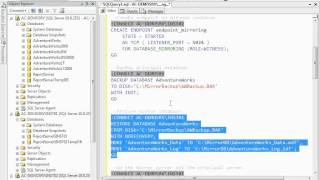 Implement Database Mirroring in SQL Server