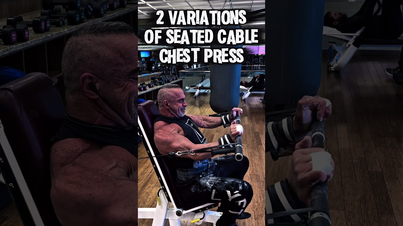 VARIATIONS OF THE CABLE SEATED CHEST PRESS #motivation #muscle #workout #chest