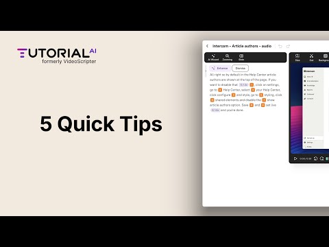How to Create Engaging Video Tutorials with Tutorial.Ai