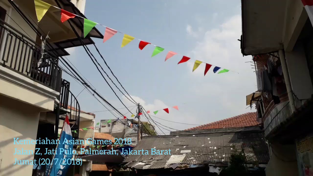  Kemeriahan Ornamen Asian Games 2018 di Jati Pulo