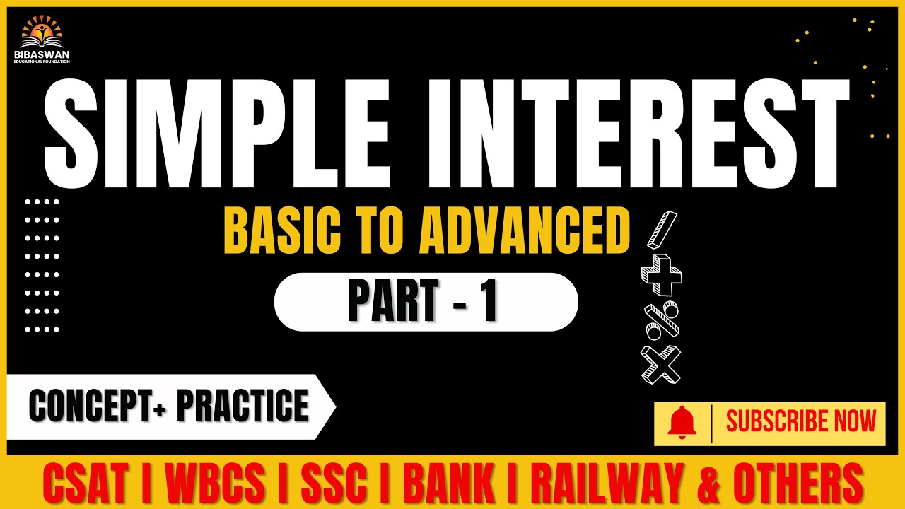 SIMPLE INTEREST || PART -1|| MATHS | ALL ONE DAY EXAMS - YouTube