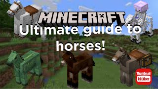 Ultimate guide to horses! Minecraft bedrock