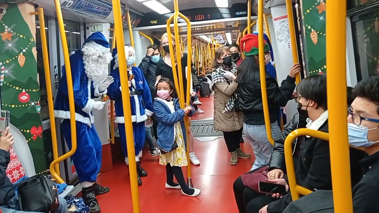 metro de la navidad en Madrid línea 6 de metro