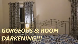 BEAUTIFUL Madison Park Room Darkening Patterned Window Panel Blackout with Grommets REVIEW