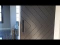 Chevron barn door build and install