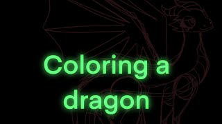 Color A Ugly Dragon With Me