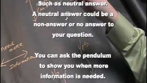 Learn How to Use a Pendulum - Video #3