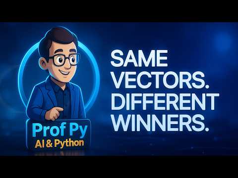 Cosine Similarity vs Dot Product vs Euclidean Distance in Python: Choose a Vector Search Metric