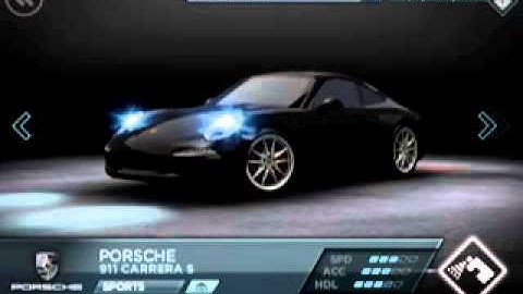 need for speed most wanted iPhone app all cars**
