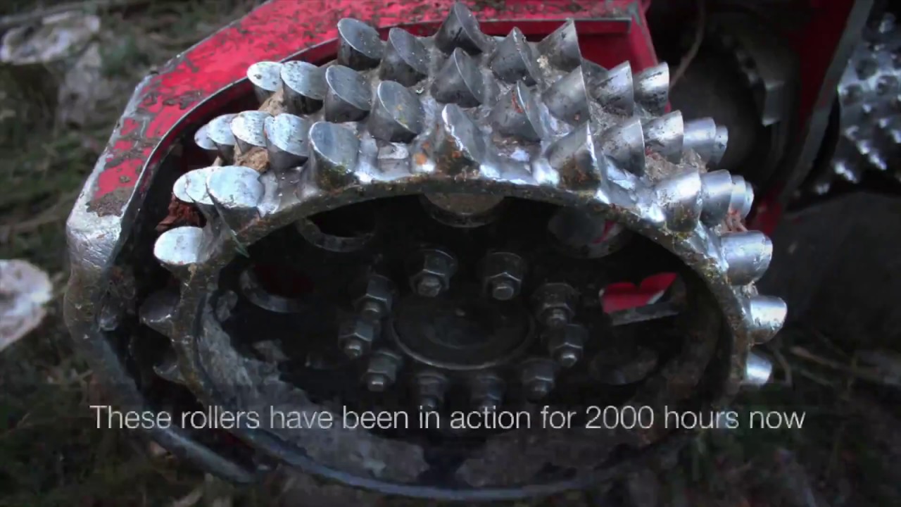 H414 Custom Shop outer feed rollers, 27 mm spikes