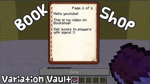 Minecraft Bukkit Plugin - Book Shop - Sell custom books + set first time login book!