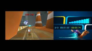 Turbo Super Stunt Squad 3Ds Time Trial - Safety Speedway Forward In 148.67