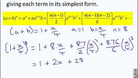 Revision of A level binomial expansions - questions and answers 5