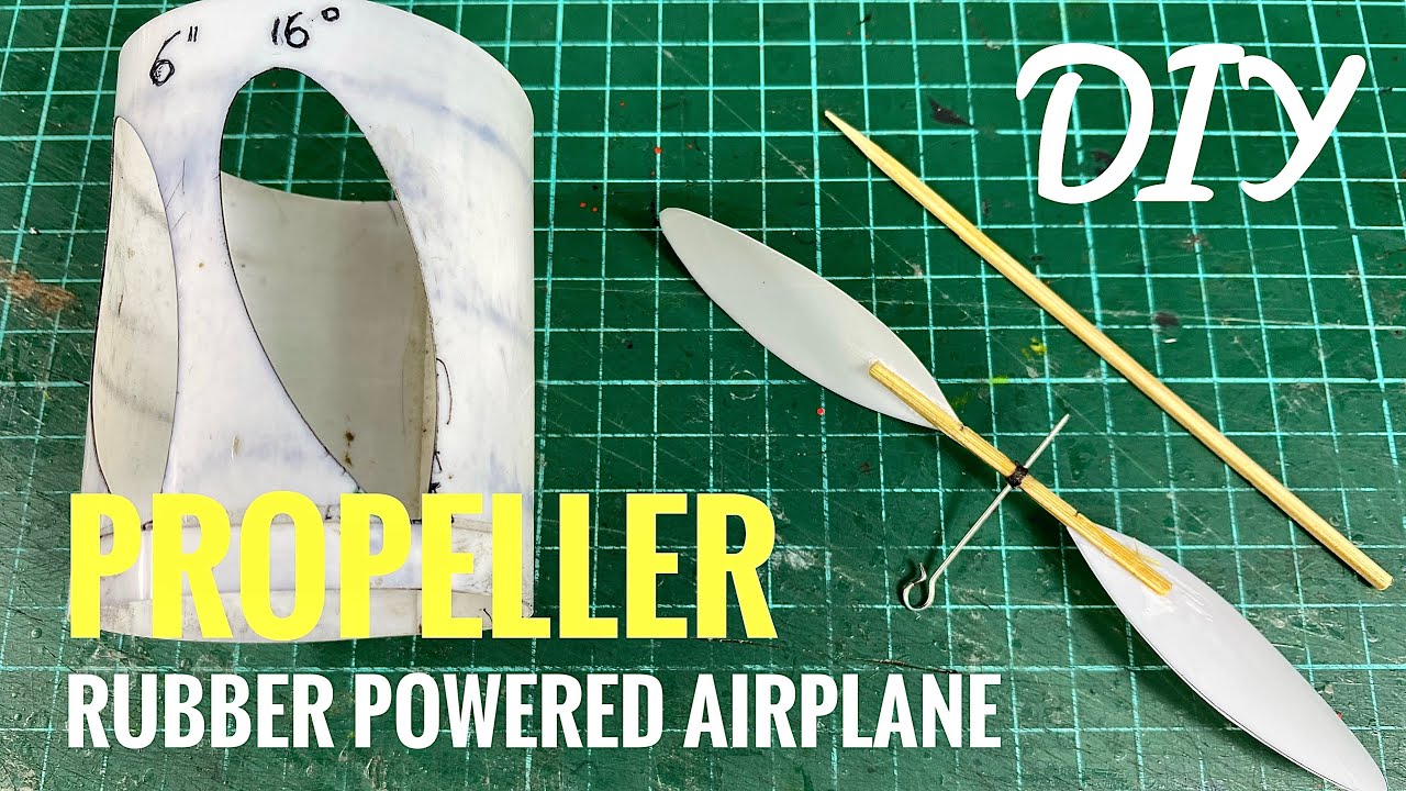 Cara Membuat Baling-Baling Pesawat Tenaga Karet DIY