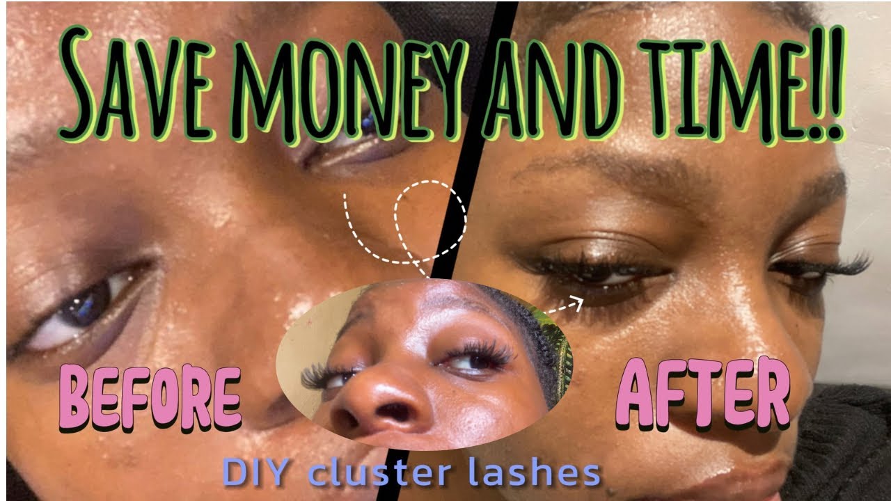DIY CLUSTER LASHES | How I do my own lash extensions at home! Do yours ...