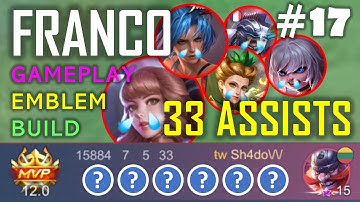 MVP Global Franco best build, emblem set in one minute MLBB / Mobile Legends
