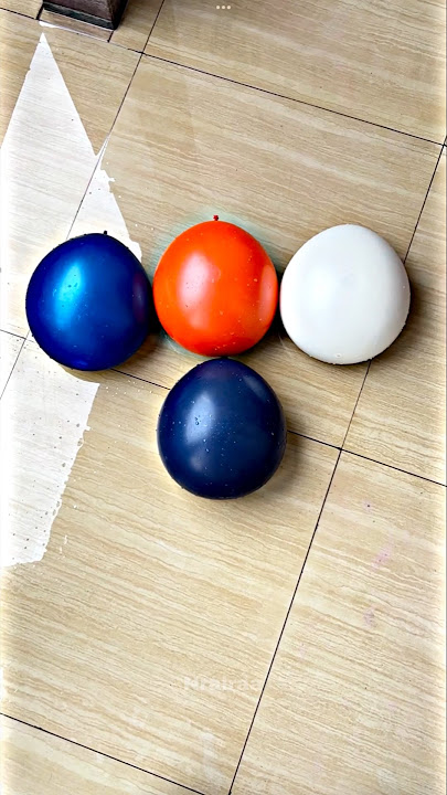 Navy Orange Black Satisfying Popping Water Balloon Orbeez #asmr