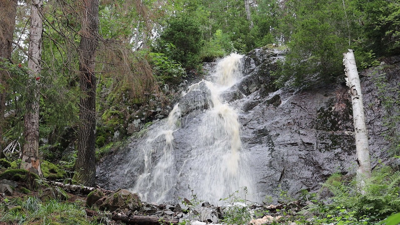 Brudslöjan waterfall in Fagersta, Västmanland.