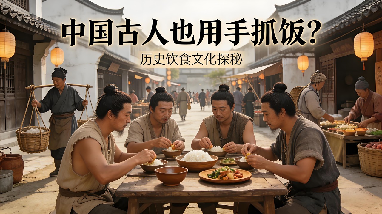 中国古人也用手抓饭？#手抓饭 #饮食历史 #饮食文化 #历史故事 #科普