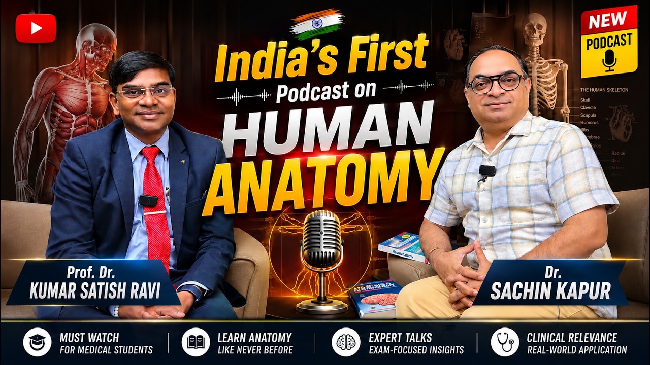 India's First Human Anatomy Podcast | Prof. Dr. Kumar Satish Ravi & Dr ...