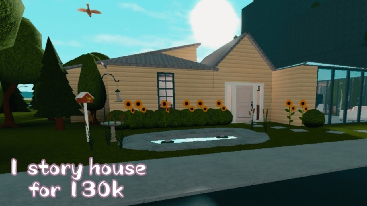 1 STORY BLOXBURG HOUSE FOR 130K NO GAMEPASS NEEDED Roblox