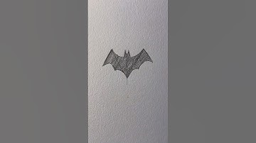 How to draw Batman logo 🦇 || Jmarron