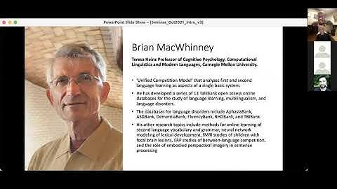 DISCOURSE in Psychosis 2021 Seminar: MacWhinney/Sommer- Language Data Bank in Psychosis